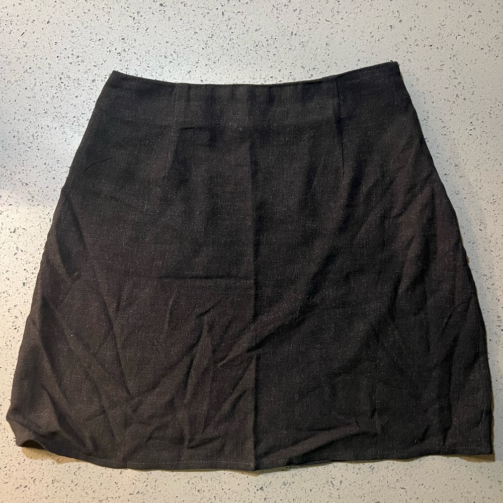 Princess Polly Shelby Mini Skirt Black Tall Size 4
